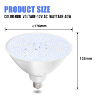 Éclairage LED pour piscine Par56 Rgb, driver LED étanche IP68, ampoule LED pour piscine avec télécommande