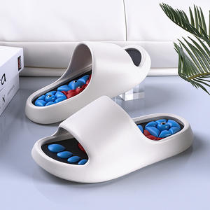 Pantuflas de Baño de Verano para Mujer y Hombre, Transpirables, Antideslizantes, con <span class=keywords><strong>Masaje</strong></span>, Chanclas con Placa de Acupresión - Product Image 2