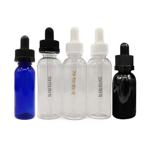 Flacon compte-gouttes 30ml 50ml 60ml plastique PET pour liquide Bouchon inviolable à l'épreuve des enfants Couleur personnalisable pour écran d'huiles essentielles - Product Image 1