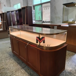 Tốt nhất bán hoàn toàn lắp ráp cửa hàng truy cập kính hiển thị thiết kế nội thất đồ trang sức nội thất tủ vòm hiển thị kệ tủ - Product Image 1