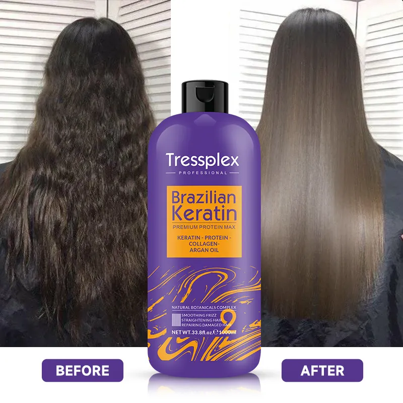 Salon Use Organic Collagen Brazil Keratin Protein Hair Treatment Formaldehyde Free Keratin Smoothing Treatment