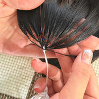 Cheveux Humains Brésiliens Remy Double Drawn, Lisses et Soyeux, 100% Naturels, pour Crochet, avec Nœuds Miracle, Ondulation Lisse et Soyeuse