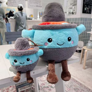 Juego de Peluches Personalizados OEM/ODM de Hot Pot <span class=keywords><strong>y</strong></span> <span class=keywords><strong>Guisos</strong></span> - Colores <span class=keywords><strong>y</strong></span> Diseños Personalizables, Muñecos de Peluche de Comida Personalizados para Regalos - Product Image 3