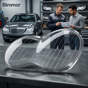 Cubierta de Lente de Faro Delantero Bimmor para <span class=keywords><strong>Mercedes</strong></span> Benz <span class=keywords><strong>W203</strong></span> 2004-2006, Carcasa Transparente de Plástico de Repuesto - Product Image 1