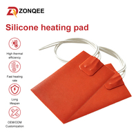 Élément chauffant flexible en silicone 220 V, plaque chauffante résistante pour lit d'imprimante 3D, chauffage d'air et équipement médical