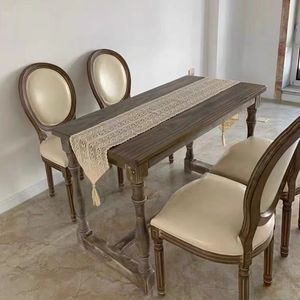 كرسي خشبي لتناول الطعام للمطاعم والمطبخ بتصميم فريد من نوعه وطاولة للمناسبة - Product Image 3