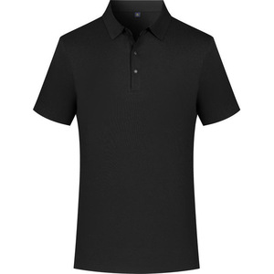 เสื้อโปโลสีดำ ผ้าฝ้าย แขนสั้น ใส่ได้ทุกวัน ชุดยูนิฟอร์มสำหรับโปรโมชั่น - Product Image 1