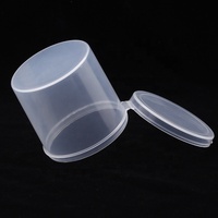 Boîte de rangement ronde en plastique PP transparente recyclable Boîte de rangement Bijoux Pilule Puce Organisateur Cas Nail Art Batterie Vis Perles Cheng Chen