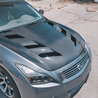 Capot en fibre de carbone compatible avec Infiniti G37 Coupé 2 portes, Berline 4 portes 2008-2014, pièces de rechange pour tuning automobile