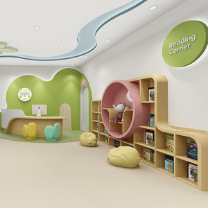 Rincón de Juegos Infantil de Lujo que Ahorra Espacio, Recinto de Juegos Suave Personalizado para Vestíbulo de Apartamentos con Servicio - Product Image 3