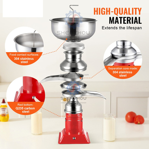 Petite machine à dégraisser le lait, séparateur de crème électrique en acier inoxydable pour produits laitiers - Product Image 4