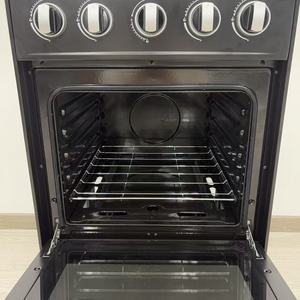 Cuisinière à gaz traditionnelle autoportante de haute qualité 50x50cm à 4 brûleurs avec couvercle en verre et four pour usage domestique - Product Image 3