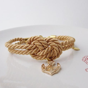 สร้อยข้อมือเชือกถัก งานแฮนด์เมด - Product Image 1