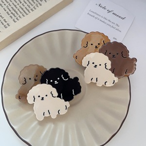 YIYI Gros Coréen Cheveux Griffes Mignon Chiens Poilus Pinces À Cheveux Spliced Acétate Cheveux Griffe Clips Pour Les Femmes - Product Image 4