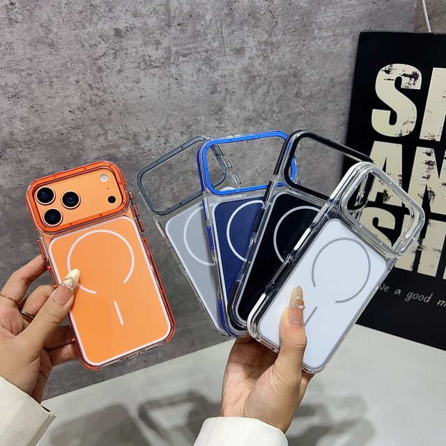 Colorful Shockproof New Colors Phone Case for iPhone 17E for Samsung S26 Ultra Edge Magnetic Case Colorful Back Side