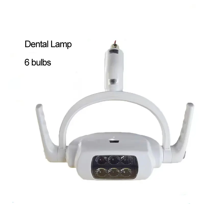Piezas de repuesto para silla Dental, equipo Dental, lámpara de unidad Dental, 6 bombillas LED, lámpara de inducción de operaciones, luz Oral