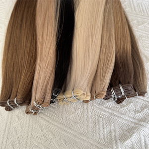 2025 meilleure qualité Double Drawn Hair Genius Trame Extensions de cheveux Extensions de trame de cheveux vierges russes pour Salon - Product Image 3