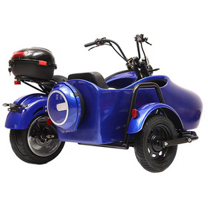 Scooter Elettrico <span class=keywords><strong>a</strong></span> Tre <span class=keywords><strong>Ruote</strong></span> Prince-Edge con Sidecar, Carrozzeria Aperta per Trasporto Merci, Alta Potenza, Velocità 30Km/h - Product Image 1