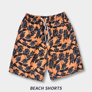 Shorts <span class=keywords><strong>de</strong></span> <span class=keywords><strong>bain</strong></span> pour hommes OEM ODM à imprimé tropical, style brésilien, séchage rapide, motif floral feuille <span class=keywords><strong>de</strong></span> palmier, avec poche - Product Image 6
