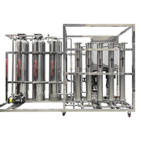 1000LPH deux étapes SS304 osmose inverse ligne complète de production d'eau pure eau distillée
