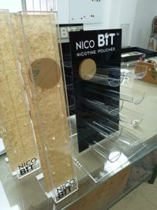 Acrylique Snus peut gravité distributeur présentoir armoire support pour huile jus vernis trempette poudre cigare tabac fumée <span class=keywords><strong>magasin</strong></span> - Product Image 3