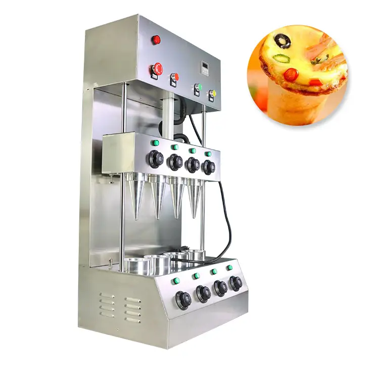 2022 नवीनतम पिज्जा शंकु मशीन एक में सेट सुंदर स्वाद पिज्जा शंकु बनाने और पाक मशीन बिक्री के लिए