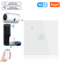 Interrupteur mural intelligent 40A Tuya Smart Life avec panneau en verre, contrôle vocal, Wi-Fi, pour chauffe-eau électrique et chaudière