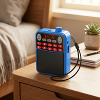 Radio numérique portable et haut-parleur avec écran, carte TF, lecteur USB, radio FM, batterie rechargeable 5.0 pour une utilisation en extérieur