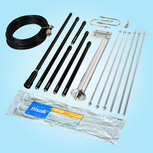 GP100 FM <span class=keywords><strong>Transmitter</strong></span> ăng ten ngoài trời sóng 1/4 Chuyên Nghiệp GP ăng ten 87-108MHz 0.5W-100W phát sóng phát sóng, không thấm nước - Product Image 2