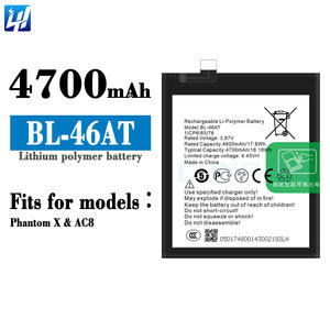 BL-46AT полимерная литиевая батарея для Tecno Phantom X AC8 батареи мобильного телефона - Product Image 2