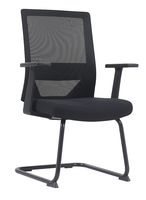 Chaise de bureau exécutive moderne ergonomique de haute qualité, tissu durable, accoudoirs réglables, réglage manuel, pivotante, en fer et plastique