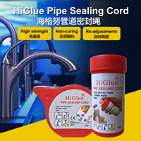 Fil d'étanchéité pour filetage de tuyau Higlue 55 PTFE de 20 m pour la réparation des fuites d'eau et de gaz