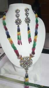 Collar de Cuentas Naturales con Piedras Multicolores de Forma Ovalada de 5 mm de Diámetro para la Fabricación de Joyas al por Mayor - Product Image 5