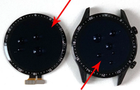 Layar LCD Asli untuk Huawei Watch GT 2 42mm 46mm LTN-B19 DAN-B19 Layar LCD dengan Bingkai untuk Watch GT2 46MM Ponsel