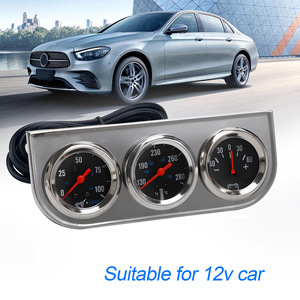 Juego de 3 indicadores CNSPEED de 2 pulgadas para presión de aceite, temperatura del agua y amperímetro para coches de 12V - Product Image 4
