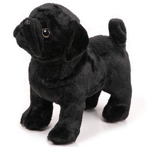B201 commercio all'ingrosso OEM ODM <span class=keywords><strong>nero</strong></span> Pug peluche peluche cane di peluche personalizzato Eco Friendly ASTM F963 CPSC EN71 CE animali di peluche Pug - Product Image 1
