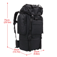 MKW5064 Sac à dos personnalisé 100L avec housse de pluie Sac à dos de randonnée en montagne à cadre interne pour l'extérieur Sac à dos tactique de grande capacité