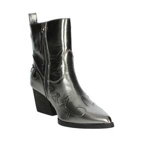 Bottines pour femmes, talon anthracite, SABF241001, style cowgirl, bout pointu - Product Image 5