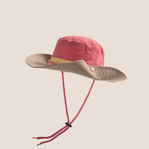 หมวกถังบอนนี่แห้งเร็วดีไซน์ใหม่สำหรับเด็กกลางแจ้งแบบตะวันตกหมวกกันแดดสีตัดกันแบบซาฟารีสำหรับงานเลี้ยงตกปลาขายส่ง - Product Image 5