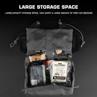 BP-122 Trousse médicale IFAK de déployement rapide en Cordura avec fermeture auto-agrippante, taille moyenne, compatible MOLLE
