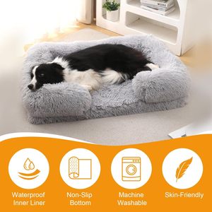 Wholesale Custom Eco Friendly Indestructible Xl Xxl Xxxl Calming Pillow Orthopedic Modern Rectangle Oxford Fabric <b>Dog</b> <b>Sofa</b> <b>Beds</b> - Product Image 5