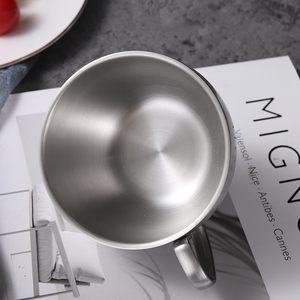 ถ้วยกาแฟสแตนเลสสองชั้น304แก้วน้ำเงินสำหรับใช้ในบ้านและห้องครัว - Product Image 4