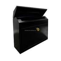 Boîte à colis compacte WELDON, boîte aux lettres extérieure sécurisée et verrouillable en métal pour la livraison de colis à domicile et au bureau