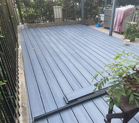 Linyuanwai Vente en gros de terrasses en bois composite Wpc d'extérieur en bois plastique revêtement de sol modulaire de terrasses panneaux composites
