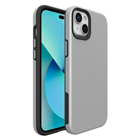 Coque hybride 2 en 1 à motif triangulaire pour iphone 14 13 avec boutons métalliques indépendants, huile de caoutchouc pour iphone se 2 7/8plus