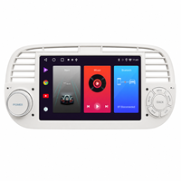 Écran de 7 pouces pour Fiat 500 2007-2015, lecteur DVD, radio, écran numérique, récepteur multimédia, Android Auto, navigation, pavés tactiles, Bluetooth, conduite