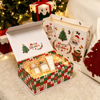 Boîtes cadeaux de Noël personnalisées avec fermeture magnétique, boîtes d'emballage en papier de Noël pour bonbons et cadeaux de fête