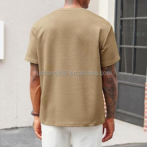 जल प्रमाण जीवन शैली हेवीवेट क्लब 95 पॉलिएस्टर 5 स्पैन्डेक्स पोशाक कस्टम खाकी ब्रांडिंग डिजाइन - Product Image 3