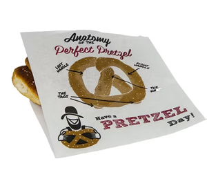 Bolsas de Papel a Cuadros Rosas Antigrasa para Sándwiches, Envoltorios Desechables para Alimentos, Bolsas de Papel en Forma de L con Lindos Dibujos Animados - Product Image 3