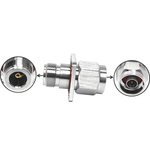 RF <span class=keywords><strong>c</strong></span>áp đồng trụ<span class=keywords><strong>c</strong></span> Bộ chuyển đổi N nữ Jack RF nối bảng điều khiển gắn kết với N nam <span class=keywords><strong>c</strong></span>ắm không thấm nướ<span class=keywords><strong>c</strong></span> O-<span class=keywords><strong>ring</strong></span> kết nối 50ohm Bộ chuyển đổi - Product Image 1